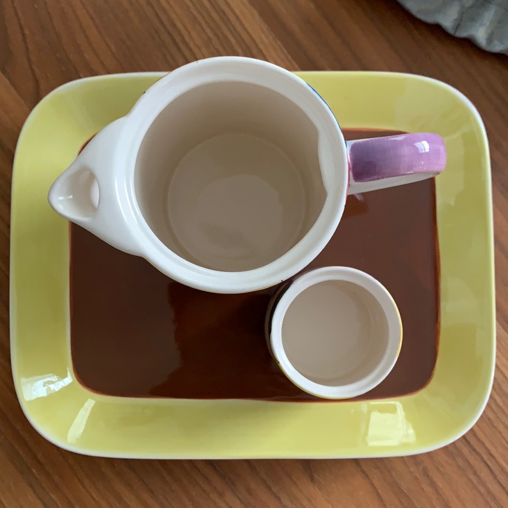 Hues N Brew Tea Set with Serving Tray - Picture 14 of 16
